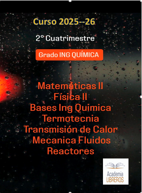 NUESTRAS ASIGNATURAS PARA ING. QUIMICA